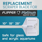 Flipper Platinum Aquarium Scraper Replacement Blades - Image 2