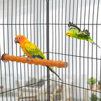 Hypeety Wood Perch Stand Paw Grinding Stick Toy Colorful Pet Bird Cage Stand - Image 6