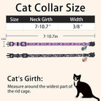Cat Collar Breakaway, 2 Pack Cotton Cats Collars - Image 4