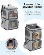 Double-Compartment Pet Carrier Backpack - Image 2