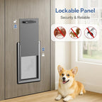 Dog Door for Exterior Door, Antirust & Heavy Duty Doggie Door, Aluminum Doggy - Image 5