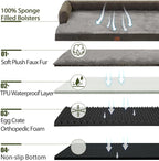 Orthopedic Dog Beds for Large Sized Dogs, Waterproof Egg Crate Foam Large Dog - Image 3