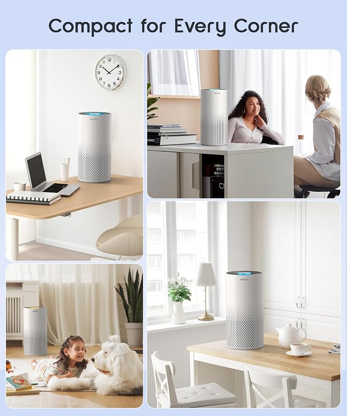 Afloia Air Purifiers for Home Bedroom Large Room Up to 1076 Ft², 3-Stage Filter - Image 5