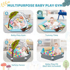 Baby Gym Play Mat, 8-in-1 Tummy Time Mat & Ball Pit - Image 3