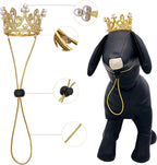 PET SHOW 2pcs Small Dog Crown Headband Puppies Rabbit Cat Hat - Image 3