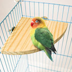 2 Pack Bird Perch Platform, Parrot Stand Sector Playground Wood Perch Stand Toy - Image 3