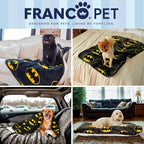 Franco Pet Batman DC Comics Bat Shield Logo Super Soft Cozy Waterproof - Image 7