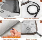 Dog Heating Pad 28x18in with Smart Thermostat Switch and Power Line Protection - Image 3