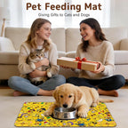 Dog Food Mat for Bowls, Absorbent Quick Dry Dog Cat Mats for Food and Water - Image 8