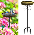 Daoeny 35In Metal Bird Bath for Outside, Vintage Bird Bath Bowl, Detachable by Daoeny