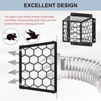 Universal Dryer & Exhaust Vent Bird Guard Heavy Duty Steel Animal Proof Cover - Image 4