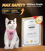 Halypet Cat Harness and Leash Set Escape Proof Adjustable Cat Leash Comfortable - Image 2