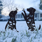 Metal Dog Garden Decor for Outside, Dog Yard Art, Weather Resistant Steel Dog - Image 6