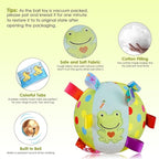 Dog Squeaky Plush Toy with Straps, 6-Inch Soft Stuffed Ball with Cotton - Image 2
