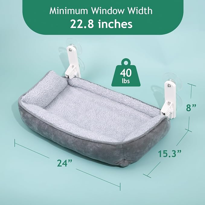 Zakkart Foldable Cat Hammock for Window - Image 5
