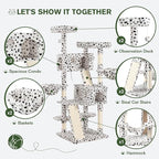 MUTICOR 66 Inches Multi-Level Large Cat Tree Tower - Image 5