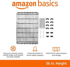 Amazon Basics Portable Foldable Octagonal Metal Exercise Dog Playpen, - Image 5