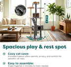 FurHaven 69.3" Tall Cat Scratching Post Tower - Image 3