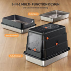 Stainless Steel Cat Litter Box - Image 7