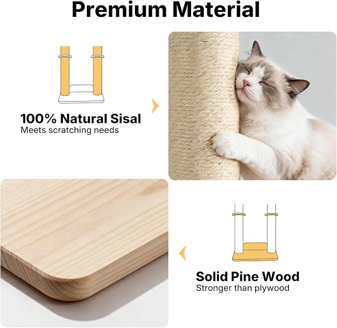 Veehoo Cat Wall Shelves, 28.3" Cat Wall Climber - Image 6
