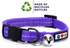Pawtitas Recycled Purple Reflective Cat Collar – Eco-Friendly Breakaway Safety - Image 2