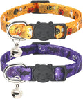Halloween Cat Collar, 2 Pack, Breakaway Cute Cat Collar by Giecooh