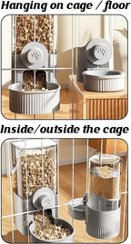 GPY Automatic Hanging Gravity Pet Feeder and Water Dispenser Set ，Automatic - Image 6