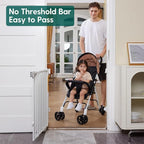 Babelio Baby Gate for Stairs & Doorways, 26-43" W 34" H Extra Tall| No Bottom - Image 3