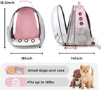 Lollimeow Cat Carrier Backpack, Expandable Bubble Pet Carrier - Image 3
