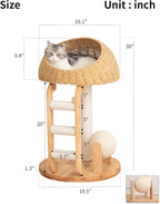 Wood Cat Tree for Large Cats, Modern Cat Tree Tower - Image 10