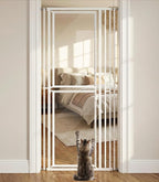 78.7" Extra Tall Cat Gate, Adjustable 27.5"-37.4" Wide Pet Proof Safety Gate by AFATI
