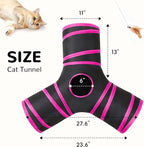 Tempcore Pet Tube Toys 3 Way Collapsible, Cat Tunnels - Image 5