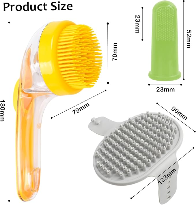 ELEGX Pet Grooming Bath Massage Brush - Image 3