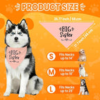 Big Sister Dog Bandanas, Pet Dog Triangle Scarf - Image 3