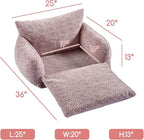 Hollypet Cat Bed Fluffy Plush Mutifuctional Double-Layer Soft Pet Couch - Image 3