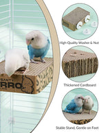 12.3 Inch Paper Bird Toys, Bird Platform, Parrot Toy, Help Birds Clean Beak - Image 4