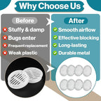 8-Pack 2" Circular Vent Covers, Steel Mesh Screen, Circular Screen - Image 6