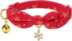 2 Pack Christmas Cat Collar - Image 2