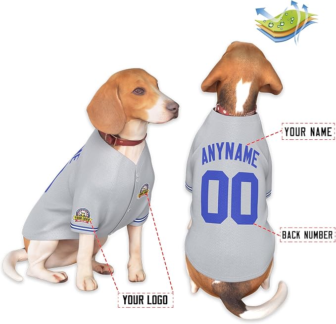 Custom Dog Baseball Jersey - Image 3