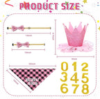 Weewooday Dog Birthday Party Supplies Birthday Boy Girl Cake Bandana Triangle - Image 7