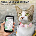 Airtag Cat Collar with Bells and Bowtie -Safety Elastic Band Kitten Collar - Image 2