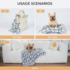 1 Pack 3 Blankets Super Soft Fluffy Premium Cute Elephant Pattern Pet Blanket - Image 2