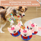 BABORUI Interactive Dog Toys Pig, Jumping Squeaky Dog Toys - Image 2