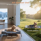 Lekereise Raised Dog Bed for Small Dog 32x25 Inch, Comfortable Orthopedic Pet - Image 3