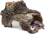 Tree Trunk Cave Aquarium Decoration Reptile Cave Climb Hideout Hideaway - Image 7