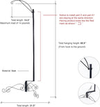 HOHIYA 61″ Heavy Duty Shepherd Hook Bird Feeder and Cage Stand - Image 3