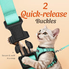 Dooradar Cat Harness and Leash Set, Escape Proof Safe Adjustable Kitten Vest - Image 4