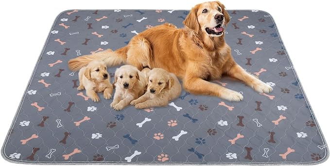 Washable Pee Pads for Dogs 72"x72", Reusable Puppy Pads Extra Large Upgrade by Baodan
