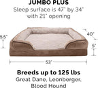 Furhaven Memory Foam Dog Bed for Large Dogs w/ Removable Bolsters & Washable - Image 2