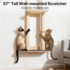 Veehoo Cat Wall Shelves, Cats Wall Scratcher Furniture - Image 2